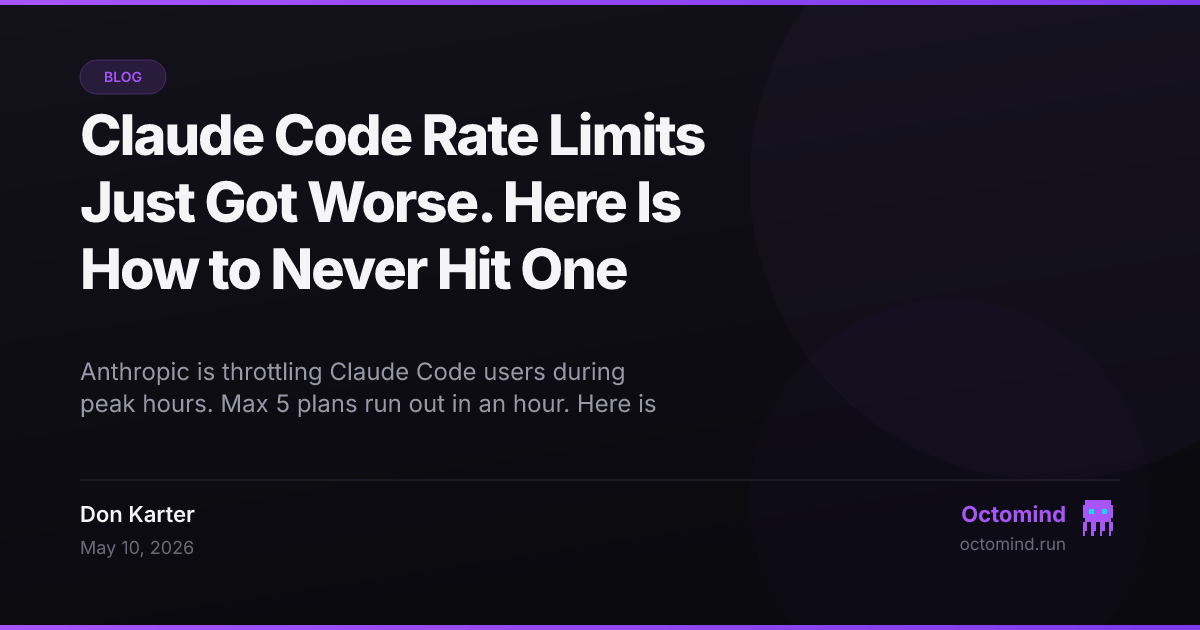 Multi-provider AI agent routing around rate limit barriers