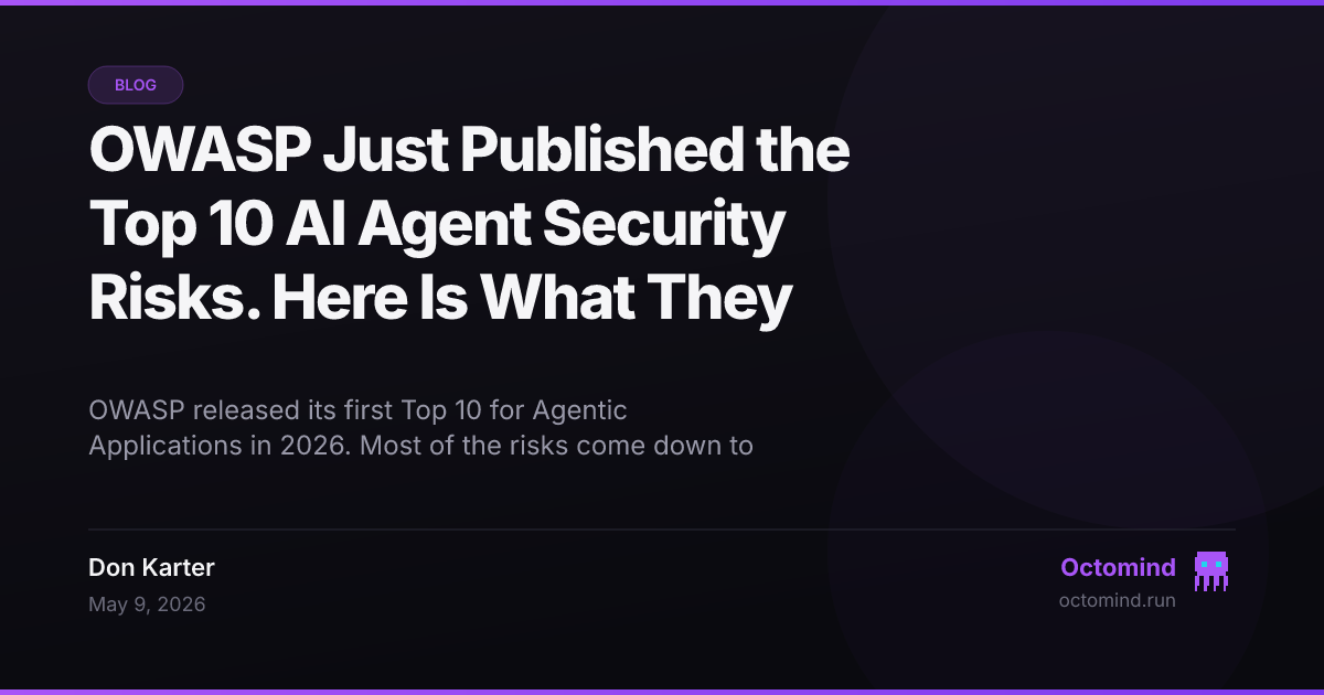 OWASP AI agent security risks checklist with mitigation strategies